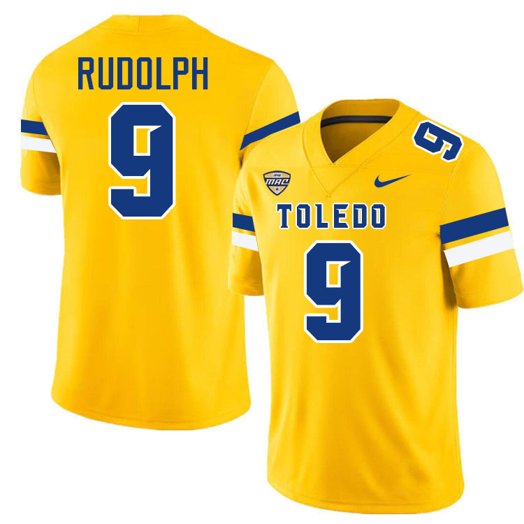 Trayvon Rudolph Toledo Jersey,Toledo Rockets College Football Jersey Youth College-Gold